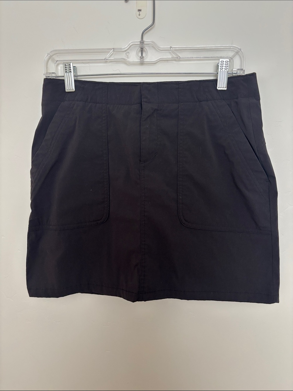 Eddie Bauer Black Cotton Pocket Skort